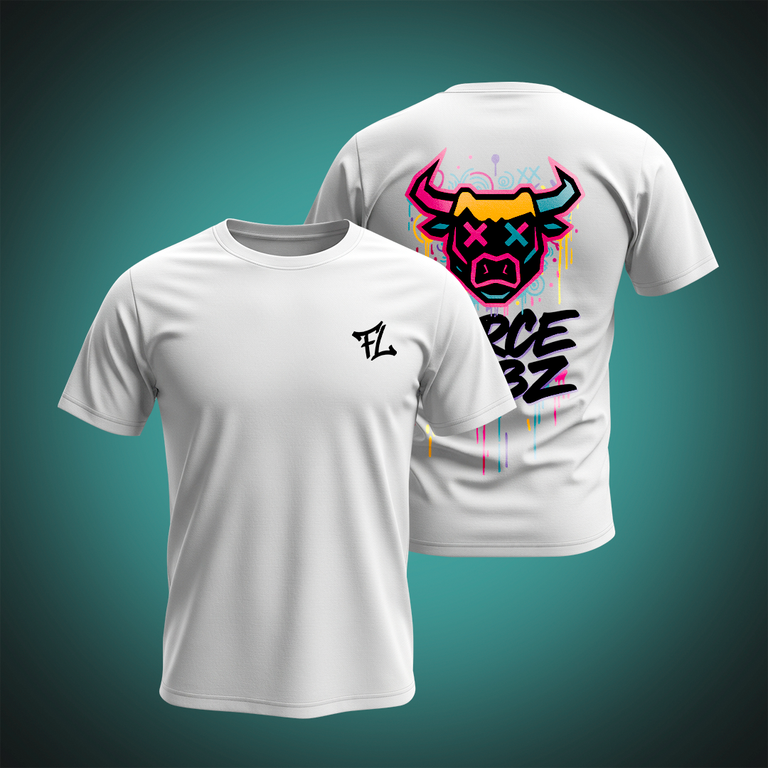 Camiseta FORCELABZ Oversize -Graffiti Bull