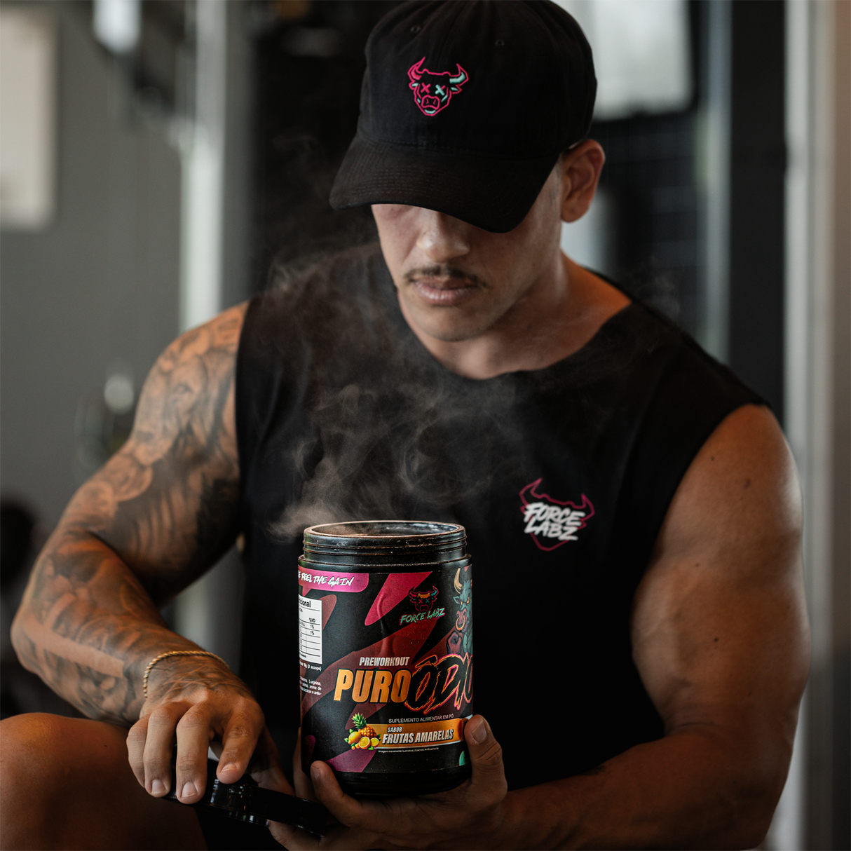 Pré-Treino Puro Ódio 500g - 200mg Cafeína - Force Labz