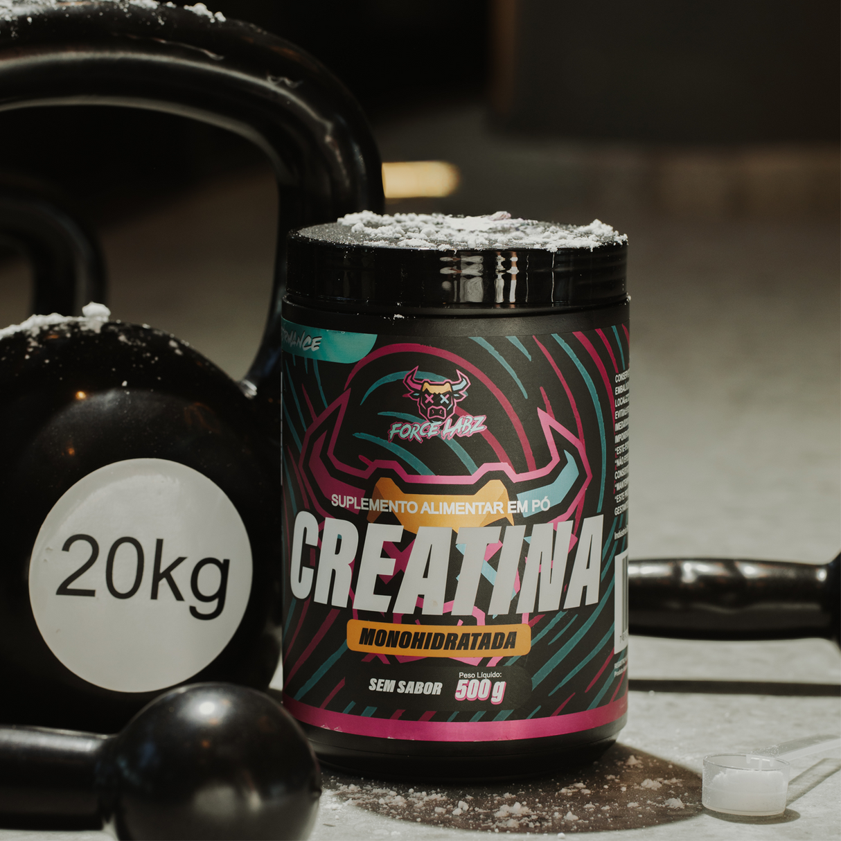 Creatina Monohidratada Pura 500g - Force Labz