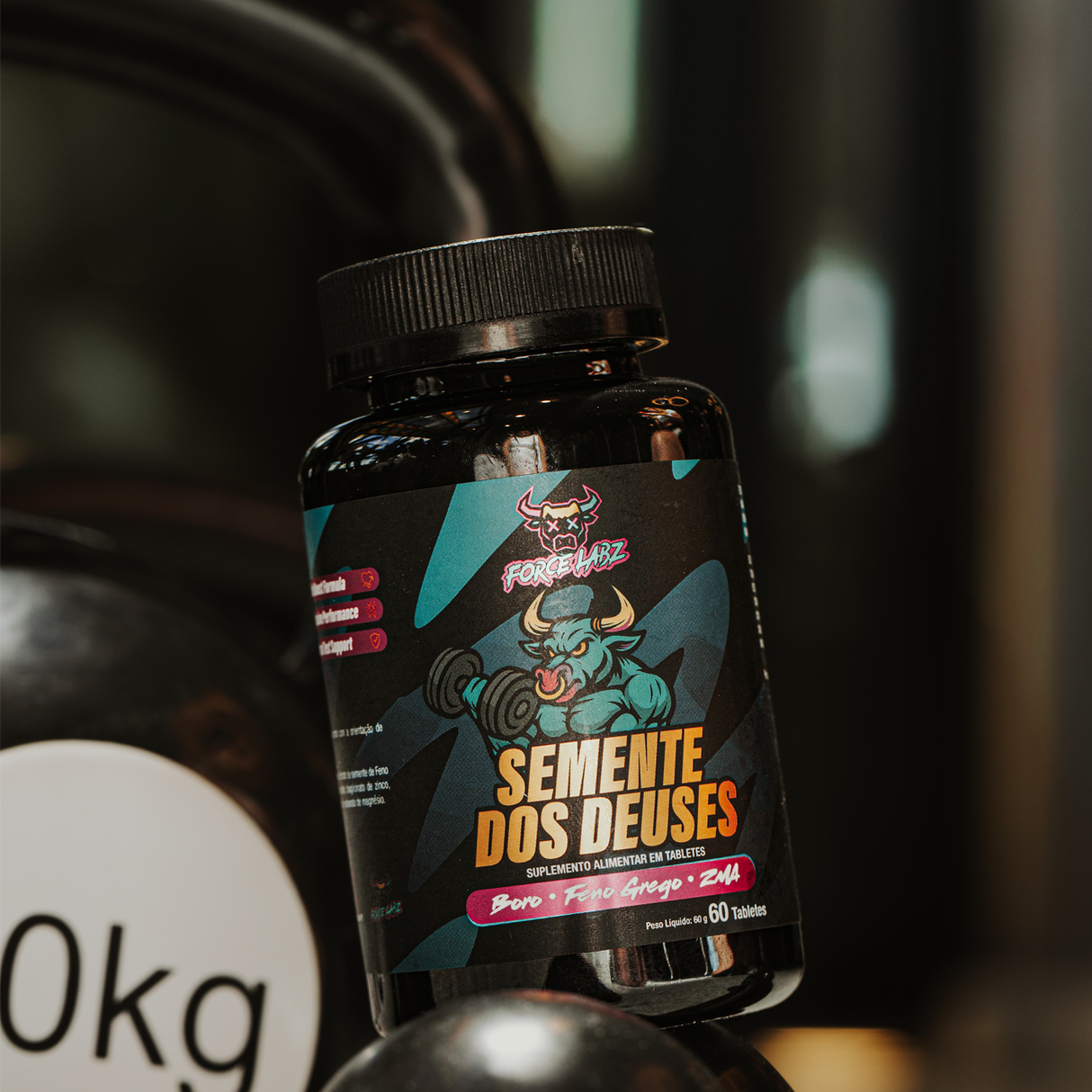 Semente dos Deuses - ZMA e Feno Grego - 60 Tabletes - Force Labz